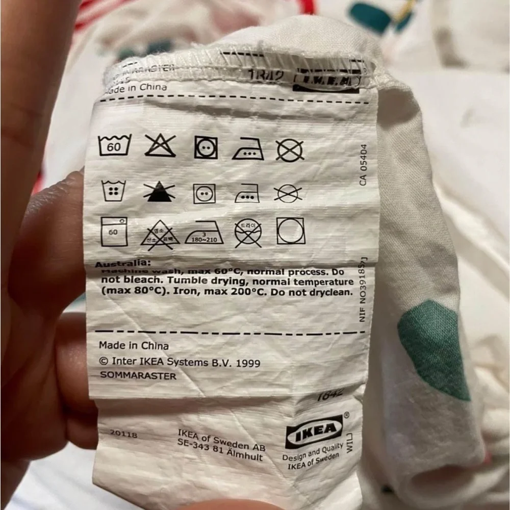 IKEA duvet sommaraster